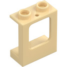 LEGO Beige Fensterrahmen 1 x 2 x 2 mit 1 Loch unten (60032)