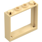 LEGO Tan Window Frame 1 x 4 x 3 (60594)