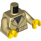 LEGO bronzer Woman - Trenchcoat Minifig Torse (973 / 76382)