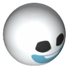 LEGO Technic Ball with Snowgie Face with Azure Mouth (18384)