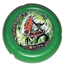 LEGO Technic Bionicle Wapen Throwing Disc met Amazon / Jungle, 6 pips, fighting giant toothed Plant (32171)