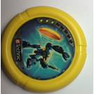 LEGO Technic Bionicle Weapon Throwing Disc with Scuba / Sub, 3 pips, Scuba throwing disk (32171)