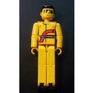 LEGO Technic Figure Power Puller Driver, Jaune Torse avec 'TECHNIC' Modèle, Jaune Bras, Jaune Jambes, Jaune Diriger avec sunglasses, Noir Cheveux Figure technique