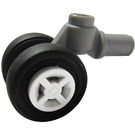 레고 Technic Pin with Wheels Holder with Wheel Rim Ø8 x 6.4 without Side Notch with Tire Smooth