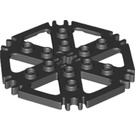 LEGO Technic Platte 6 x 6 Hexagonal mit Six Spokes und Clips mit festen Bolzen (69984)