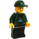 LEGO Teenager with Dark Green Top and Cap Minifigure