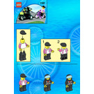 LEGO Telekom Race Cyclist et Television Motorbike 1197-1 Instructions