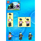 LEGO Telekom Race Cyclist and Television Motorbike 1197-1 Instructions