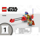 LEGO Tenoo Jedi Temple Set 75358 Instructions