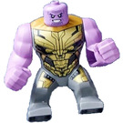 레고 Thanos (크기가 큰) ~와 함께 회색 정장 그리고 이를 드러내고 웃다 미니피규어