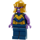 LEGO Thanos - Minifigure, Dark Blue and Gold Outfit, Medium Lavender Arms, Helmet