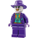 LEGO The Joker met Donker turquoise Vest en Dark Paars Fedora Minifiguur