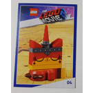 LEGO The LEGO Movie 2, Card #04 - Unikitty, Warrior Kitty, Sleeping