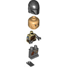 LEGO The Mandalorian with Cape and Din Djarin Head Minifigure