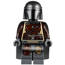 LEGO The Mandalorian met Cape en Vlak Hoofd met Bruin Pantser Minifiguur