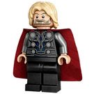 LEGO Thor jossa Musta Puku ja Pörröiset hiukset Minihahmo