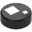 LEGO Tile 1 x 1 Round with BrickHeadz Eye (31468 / 102487)