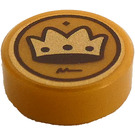 LEGO Tile 1 x 1 Round with Crown Coin (35380 / 84438)