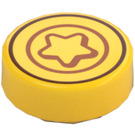 LEGO Tile 1 x 1 Round with Curved star (35380 / 106545)