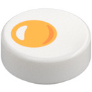 LEGO Tuile 1 x 1 Rond avec Fried Œuf (36089 / 98138)