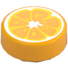 LEGO Tile 1 x 1 Round with Half Cut Orange Slice (80060 / 103352)