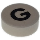 LEGO Tuile 1 x 1 Rond avec Letter G (35380)