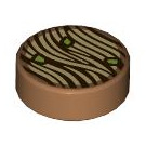 LEGO Tile 1 x 1 Round with Noodles and Green (35380 / 105994)