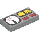 LEGO Tile 1 x 2 with Cockpit Dials with Groove (50290 / 83483)