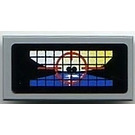 LEGO Tile 1 x 2 with Crosshairs Targeting Screen Sticker with Groove (3069)