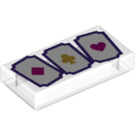LEGO Tile 1 x 2 with Playing Cards with Groove (3069 / 78970)