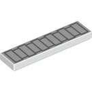 LEGO Tile 1 x 4 with Gray Rectangles (2431 / 39602)