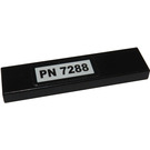 LEGO Tile 1 x 4 with 'PN 7288' Sticker (2431)