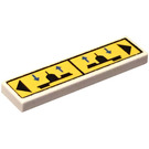 LEGO Tile 1 x 4 with Shuttle Flaps Instructions Sticker (2431)