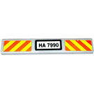 LEGO Tile 1 x 6 with 'HA 7990' Sticker (6636)