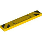 LEGO Tile 1 x 6 with Warning stripes (6636 / 106273)