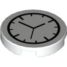 LEGO Laatta 2 x 2 Pyöreä jossa Clock Kasvot (Pohjanupin pidike) (14769 / 80269)