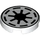 LEGO Tile 2 x 2 Round with Galactic Republic with "X" Bottom (4150 / 42132)