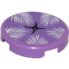 LEGO Tile 2 x 2 Round with Medium Lavender Seat Cushion with Button Sticker with Bottom Stud Holder (14769)