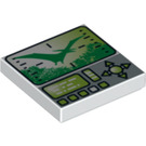 LEGO Tile 2 x 2 with Dino Control Panel with Groove (3068 / 74343)