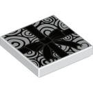 LEGO Tile 2 x 2 with Nightmare Before Christmas Pattern with Groove (3068 / 49063)