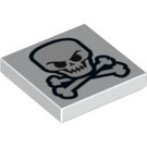 LEGO Tile 2 x 2 with Skull & Crossbones with Groove (3068 / 90906)