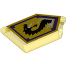 LEGO Fliese 2 x 3 Pentagonal mit Storm Drachen Power Schild (22385 / 24580)