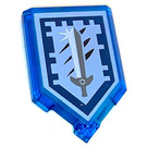 LEGO Tile 2 x 3 Pentagonal with Titanium Sword Power Shield (22385 / 35339)