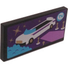 LEGO Tile 2 x 4 with Limo Sticker (87079)