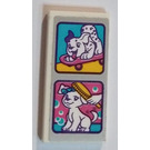 LEGO Tile 2 x 4 with Puppy championships Sticker (87079)
