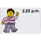 LEGO Time Teacher Activity Card, girl - 02.25 p.m.