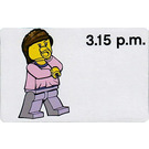 LEGO Time Teacher Activity Card, girl - 03.15 p.m.