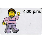 LEGO Time Teacher Activity Card, girl - 04.00 p.m.