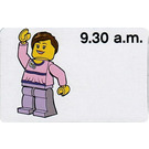 LEGO Time Teacher Activity Card, girl - 09.30 een.m.