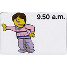 LEGO Time Teacher Activity Card, girl - 09.50 une.m.